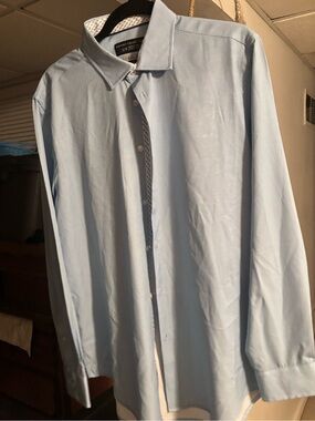 Report Collection Light Blue Men's Dress Shirt